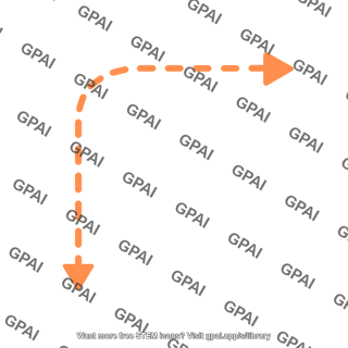 Rounded corner arrow dashed editable 4