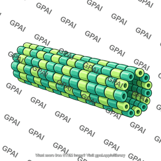 Microtubule brush tubulin heterodimer straight