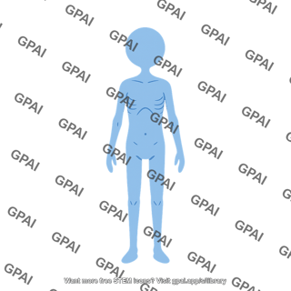 Person symbol child malnourished