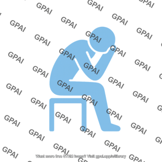 Person symbol sad