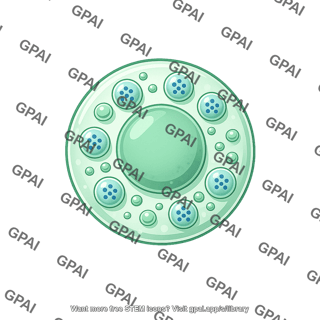 Cytotoxic t cell with granules attacking