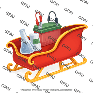 Sleigh with tech items