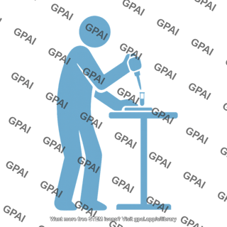 Person pipetting at bench