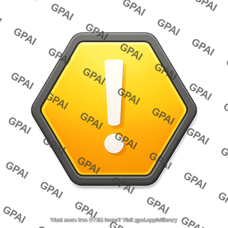 Exclamation mark hexagon