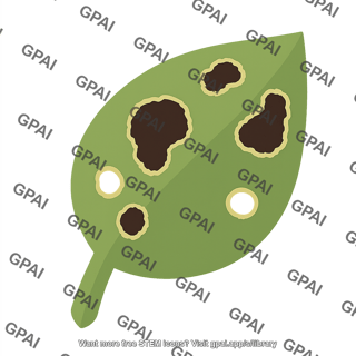 Leaf infected symbol