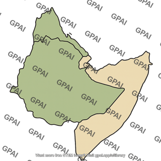Horn of africa map