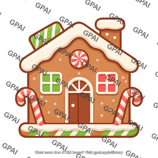 Ginger bread house icon