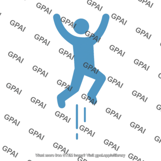 Person jumping symbol 2