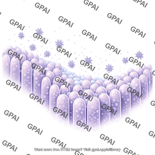 Intestinal hills with viral snowfall purple