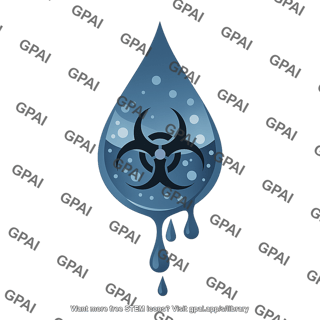 Biohazardous liquid symbol