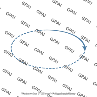 Ovular arrow faded editable 3
