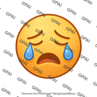 Face icon crying