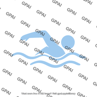Person swimming symbol
