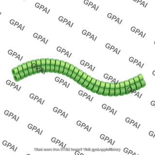 Microtubule brush simplified curved