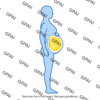 Person symbol pregnant