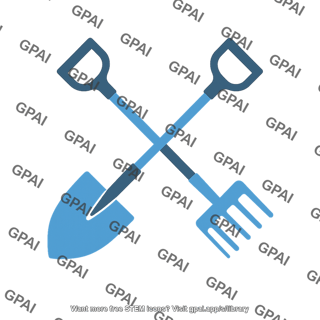 Garden tools symbol