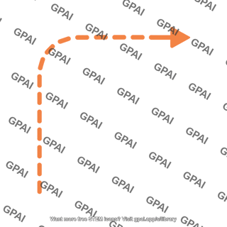 Rounded corner arrow dashed editable 1
