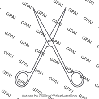 Scissors surgical open symbol
