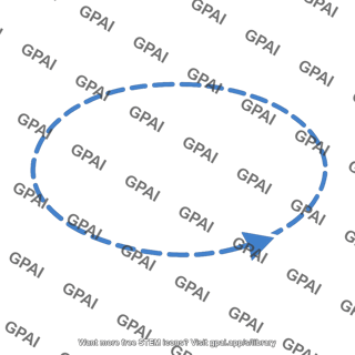 Ovular arrow thick editable 3