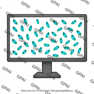 Computer screen immunofluorescent microscopy