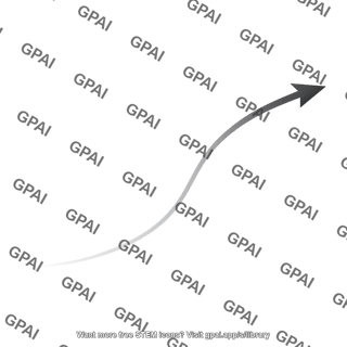 Curving arrow faded editable 6