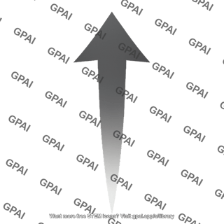 Straight arrow thick tapered editable