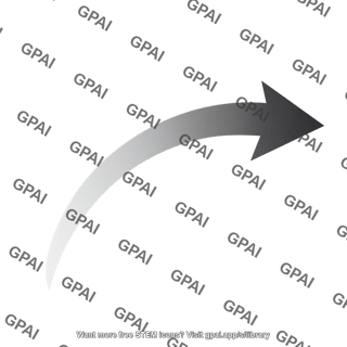 Curving arrow thick tapered editable 2