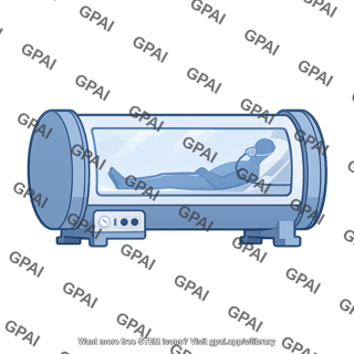 Hyperbaric chamber with patient