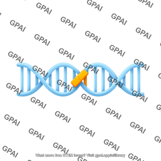 Dna with highlighted base pair symbol
