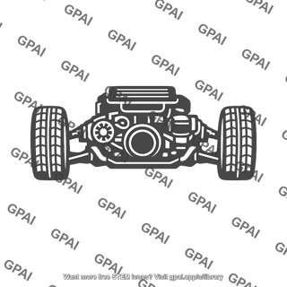 Motor and front wheels region