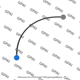 Particle path quarter circle