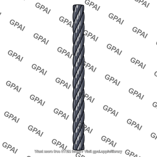 Steel cable vertical braided