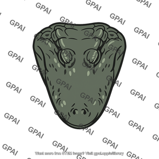 Alligator head top surface