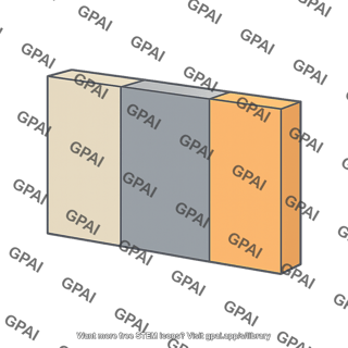 Three layer wall cross section