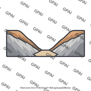 V shaped valley