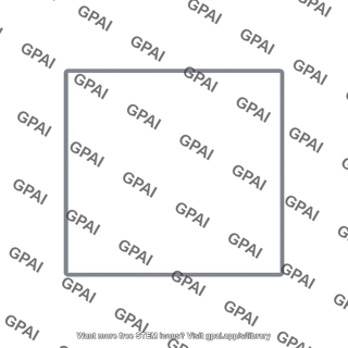 Square parallel plate capacitor plate