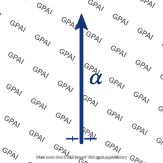 Angular acceleration vector