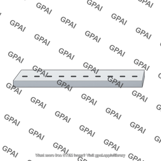 Perforated rectangular block