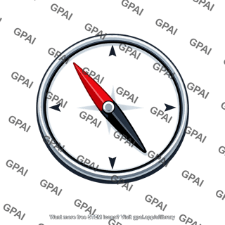 Magnetic compass needle deflected