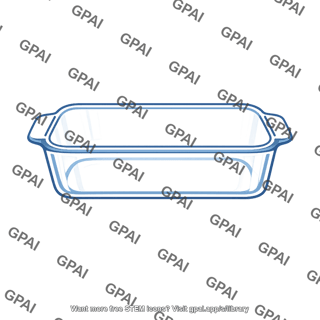 Glass baking dish