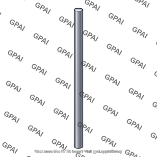 Vertical metallic rod