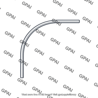 Quarter circle rod