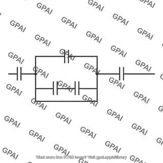 Series parallel capacitor network