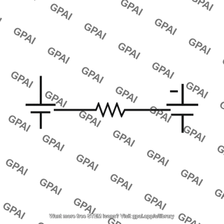 Opposing batteries with resistor