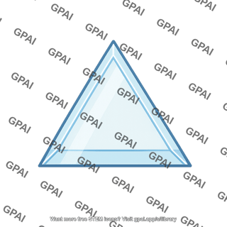 Triangular glass prism