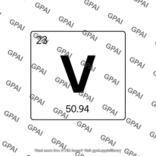 Vanadium element cell