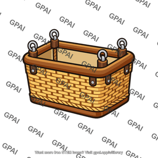 Hot air balloon basket
