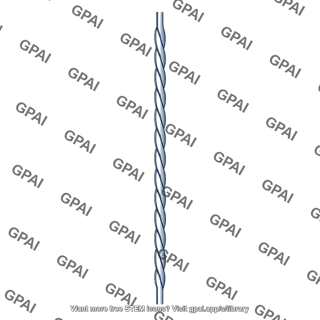 Suspension wire twisted