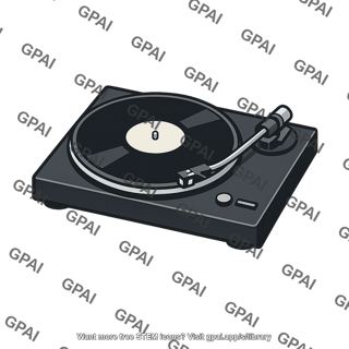 Turntable record player