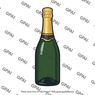 Champagne bottle